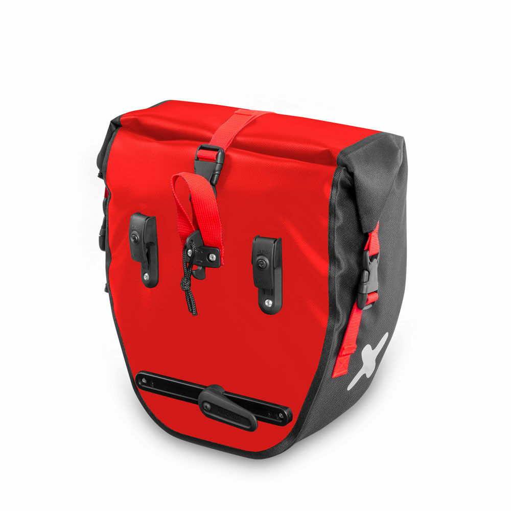 Fahrradtasche 30 Liter RIDER rot schwarz